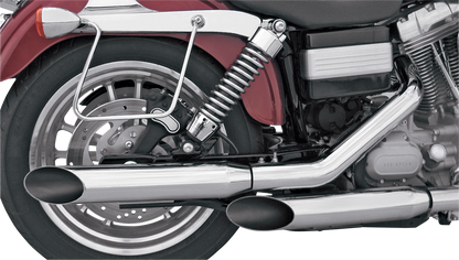 Khrome Werks 3" HP-Plus Chrome Slip on Mufflers for 1991-05 Harley Dyna FXD FXDC
