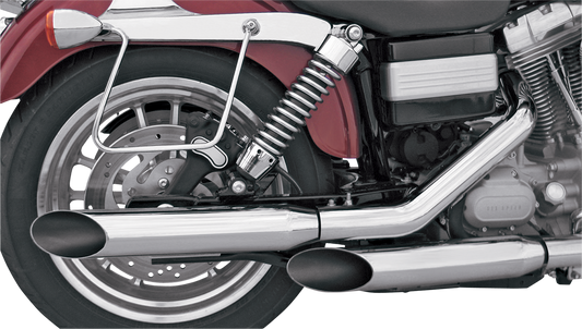 Khrome Werks 3" HP-Plus Chrome Slip on Mufflers for 1991-05 Harley Dyna FXD FXDC
