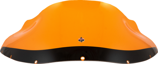 Klock Werks Kolor Flare 9" Orange Windshield fits Harley Dyna FXRP Style Fairing