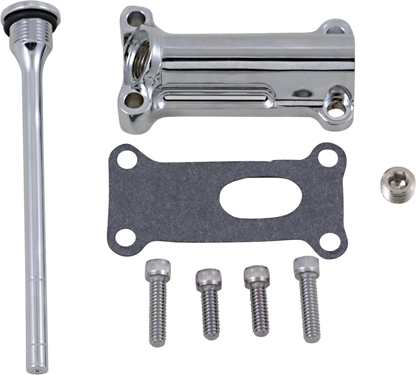 Drag Specialties Chrome Engine Oil Spout Kit 93-98 Harley Touring FLHR FLTR FLHT