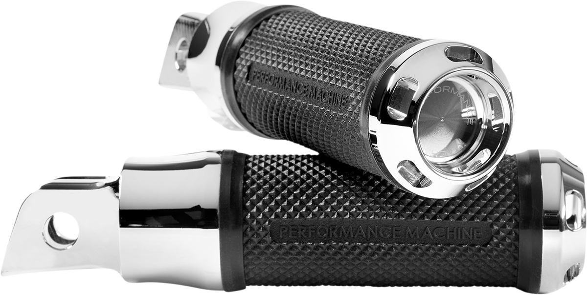 Performance Machine Apex Chrome Driver Footpegs 2018-2020 Harley Softail FLSL
