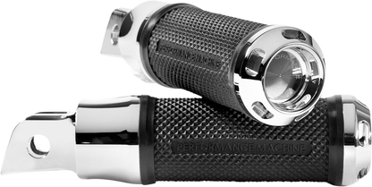 Performance Machine Apex Chrome Driver Footpegs 2018-2020 Harley Softail FLSL