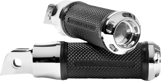 Performance Machine Apex Chrome Driver Footpegs 2018-2020 Harley Softail FLSL
