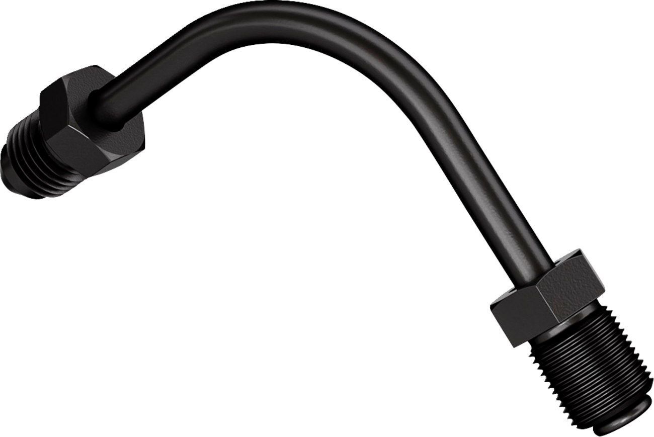 Goodridge Universal Black 90° Bend AN3 Brake Line Fitting Adapter For Harley
