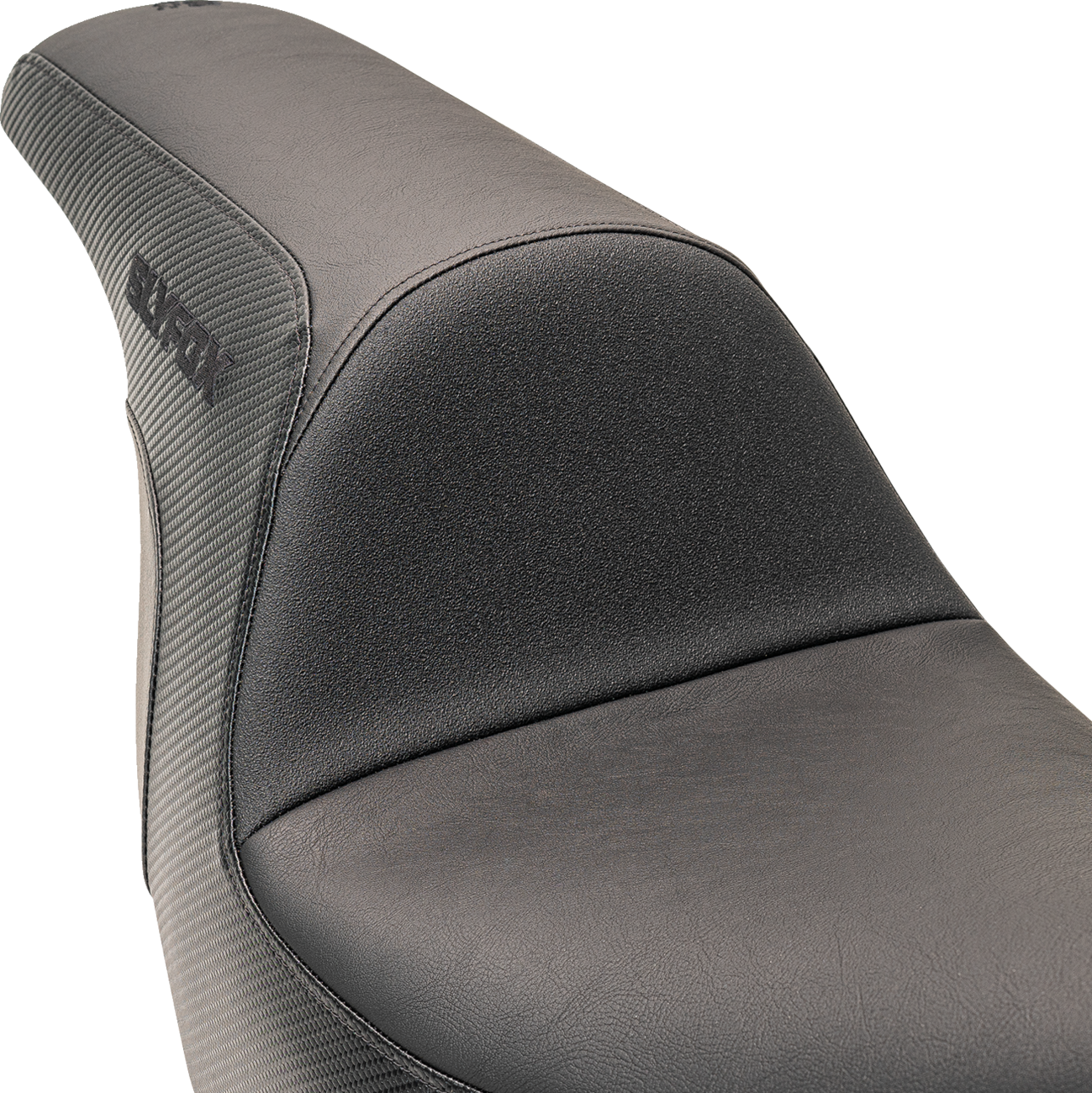 Slyfox Lowrider Smooth Carbon Fiber Seat fits 2018-2025 Harley Softail FXLR FLSB