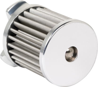 PC Racing Flo Black Reusable 304 Stainless Steel Oil Filter 1984-26 Harley