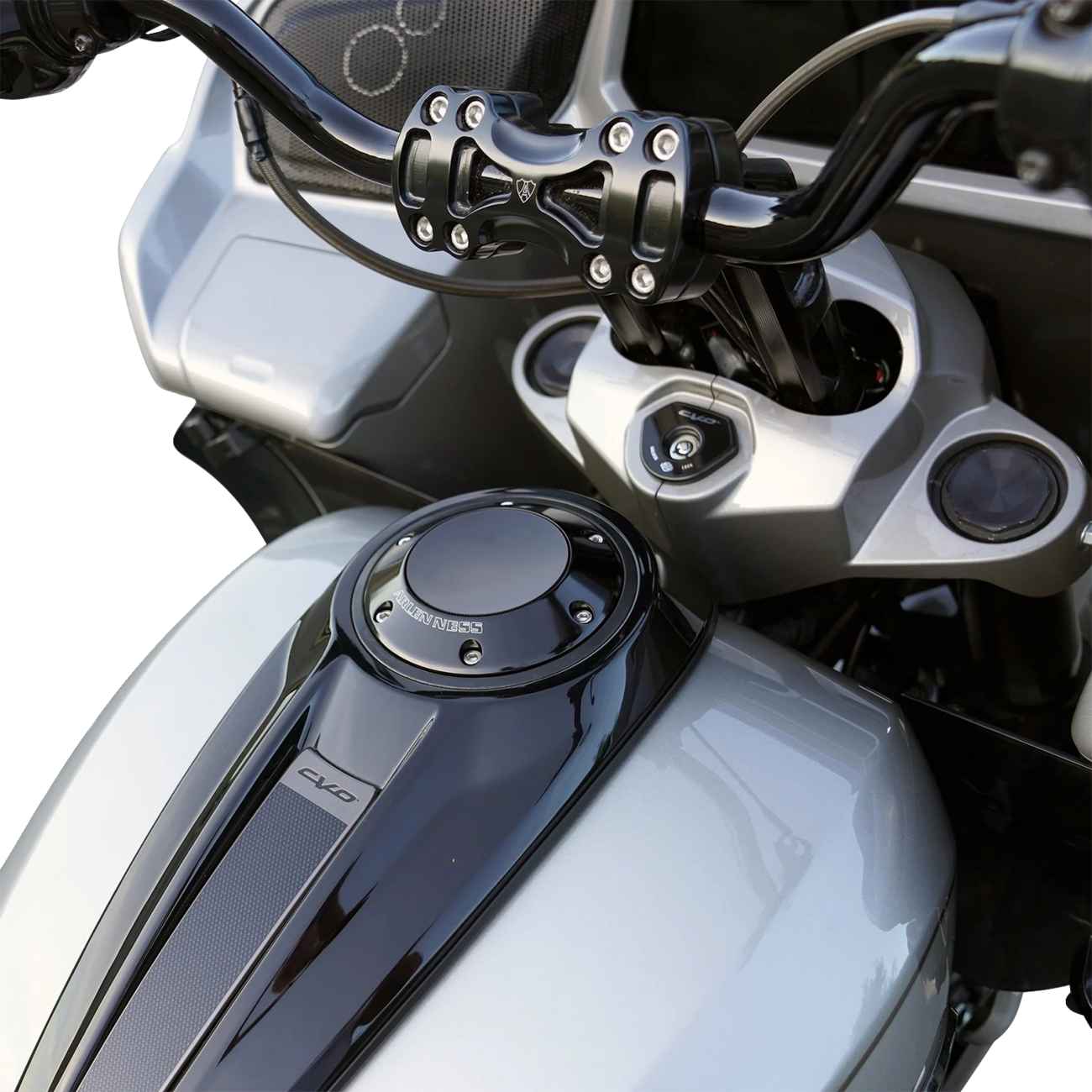 Arlen Ness Black Pop Up Gas Fuel Cap fits 2023-2026 Harley Street Road Glide M8
