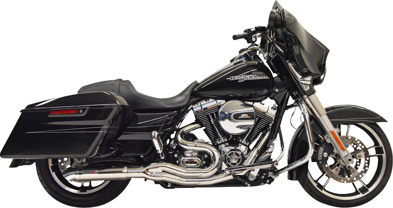 Bassani Road Rage II Chrome 2-1 Exhaust System for 1995-06 Harley Touring 1F67C