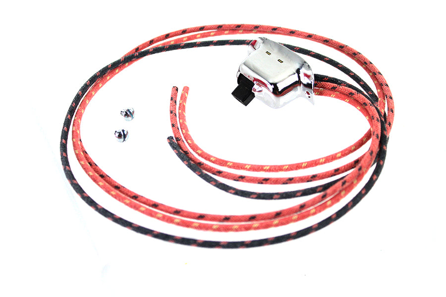 VTwin Chrome 3 Wire Hi-Lo Beam Handlebar Switch 1926-1971 Harley WL UL VL FL J