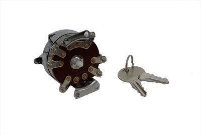 Vtwin 6-Pole Electronic Ignition Switch fits 1973-1995 Harley Touring Softail