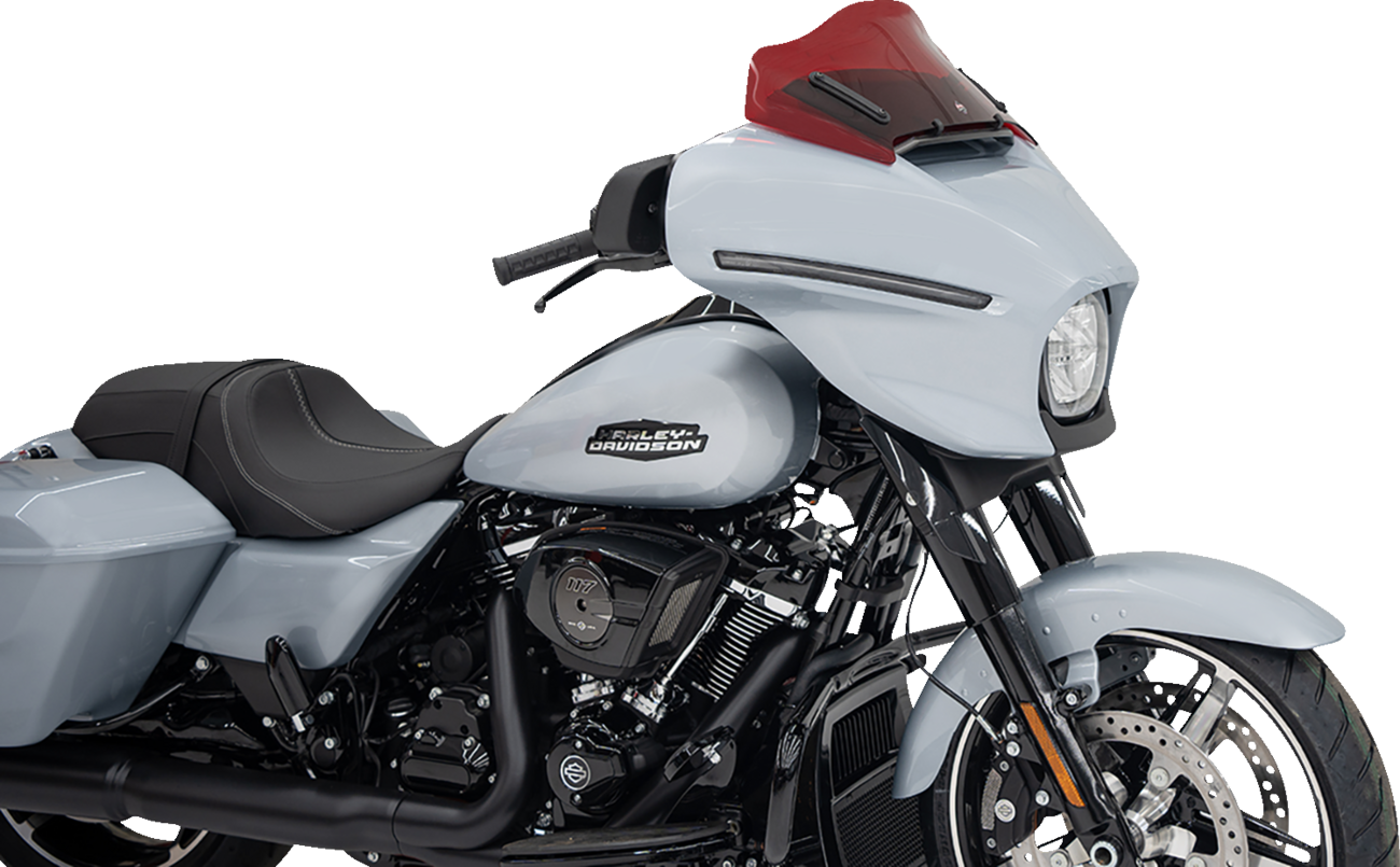 Klock Werks Kolor Flare 8" Red Windshield for 2023-2025 Harley Street Glide FLHX