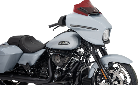 Klock Werks Kolor Flare 8" Red Windshield for 2023-2025 Harley Street Glide FLHX