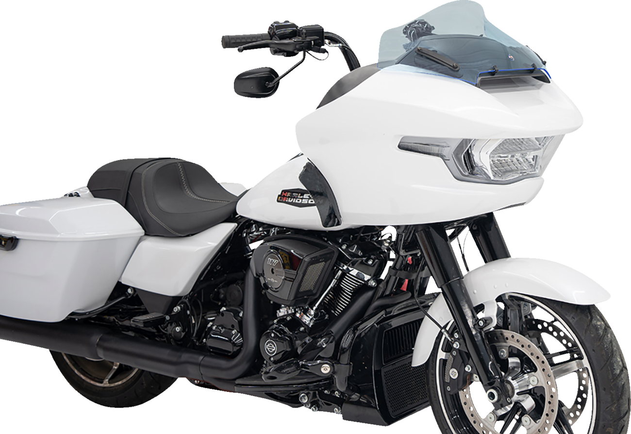 Klock Werks Kolor Flare 10" Blue Ice Windshield for 2023-2025 Harley Road Glide