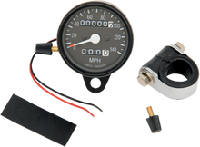Drag Specialties 2:1 Black 140 MPH Mechanical Motorcycle Odometer Speedometer