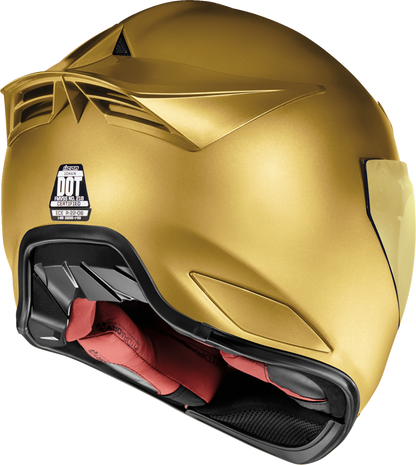 Icon Domain Cornelius Gold Unisex Adult Motorcycle Riding Full Face Helmet