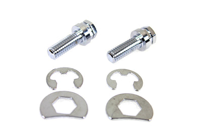 Colony Chrome Exhaust Pipe Locking Bolt Mount Kit for 1966-84 Harley Shovelhead