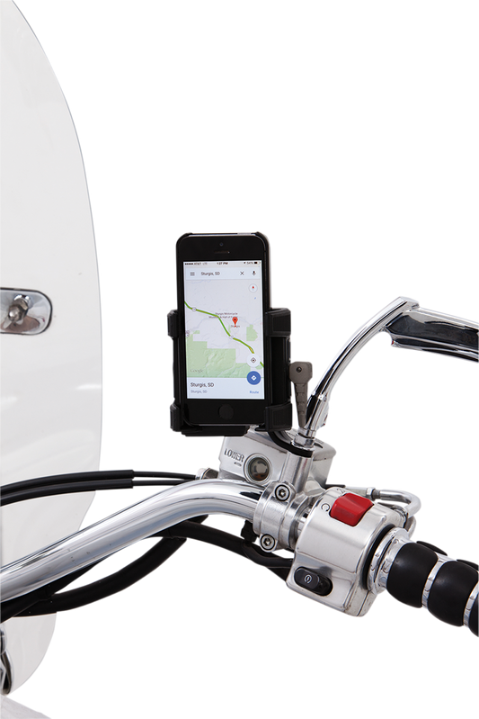 Ciro Black Stem Smartphone/GPS Holder Motorcycle Mount 50320
