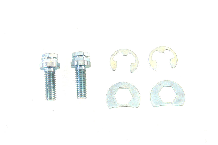 Colony Zinc Exhaust Pipe Locking Bolt Mount Kit for 1966-84 Harley Shovelhead
