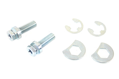 Colony Zinc Exhaust Pipe Locking Bolt Mount Kit for 1966-84 Harley Shovelhead