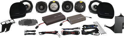 Wild Boar Rear Cut In Saddlebag Lid Speaker Amp Kit 2014-2023 Harley Touring