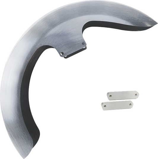 Paul Yaffe Thicky 21" Raw Front Fender 2014-2024 Harley Touring FLHX FLHR FLRT