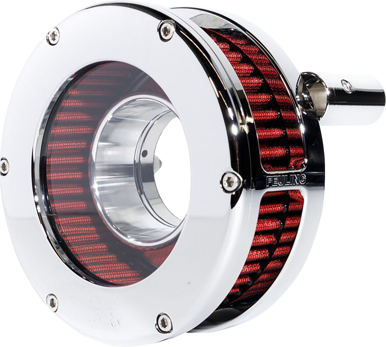 Feuling BA Slim Clear Chrome Air Filter Kit fits 2008-17 Harley Touring Softail