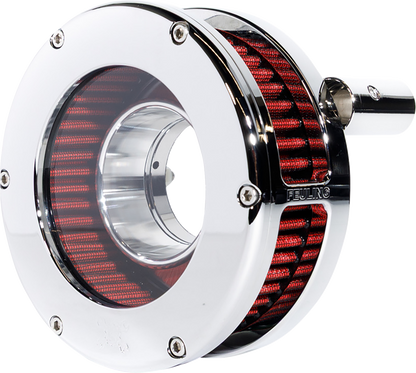 Feuling BA Slim Clear Chrome Air Filter Kit fits 2008-17 Harley Touring Softail