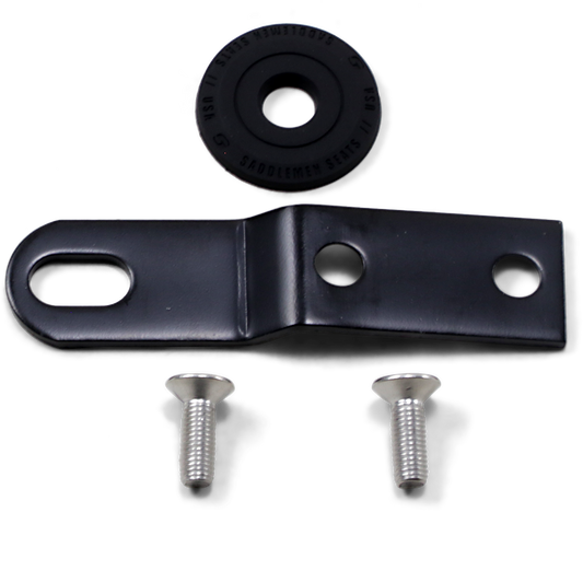 Saddlemen Black 1/4"-28 Universal Rear Motorcycle Seat Bracket for Harley