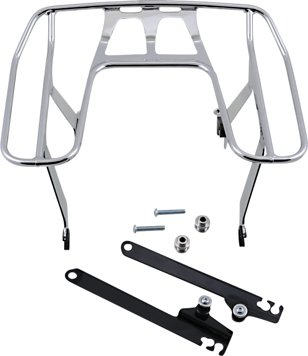 Cobra Chrome Wrap Around Detachable Luggage Rack 1991-2017 Harley Dyna FXD FXDB