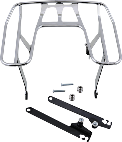 Cobra Chrome Wrap Around Detachable Luggage Rack 1991-2017 Harley Dyna FXD FXDB