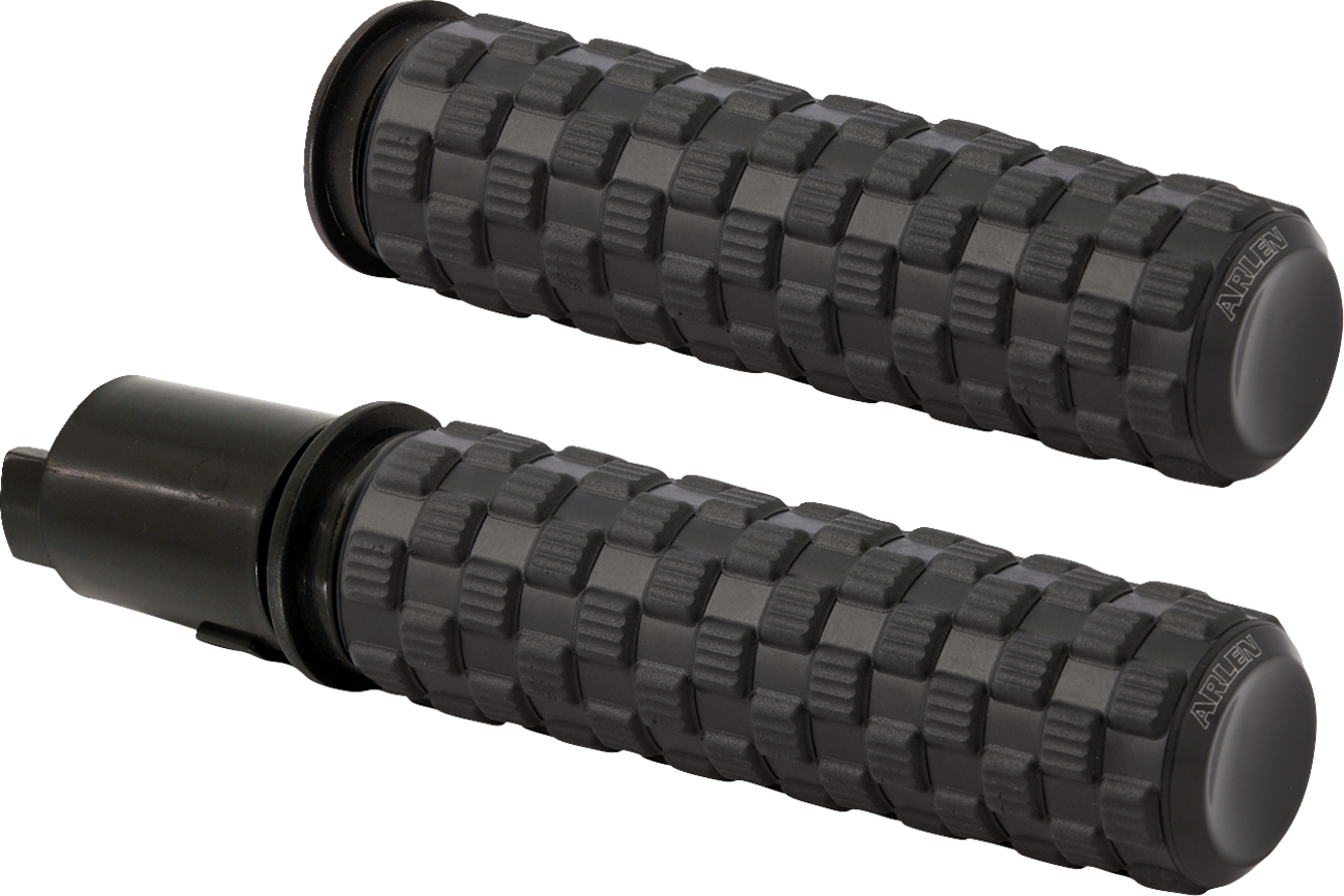 Arlen Ness Air Trax Black TBW Handlebar Grips for 2023-26 Harley Touring Softail