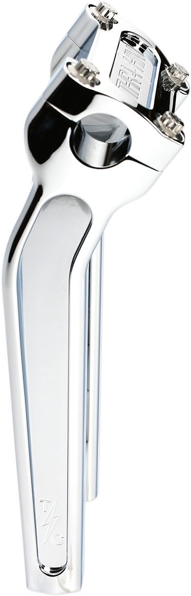 Thrashin Supply Chrome 9.5" Pullback Motorcycle Handlebar Risers for Harley