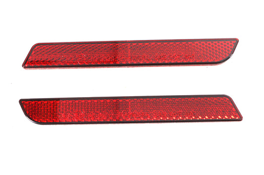 VTwin Wyatt Gatling Red Reflector Set Struts 1993-2013 Harley Touring XL FLT FXR
