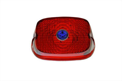 Vtwin Red Blue Dot Taillight Lens for 1973-1998 Harley Softail Touring