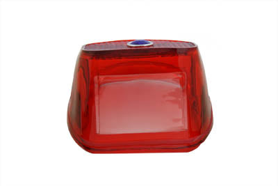 Vtwin Red Blue Dot Taillight Lens for 1973-1998 Harley Softail Touring
