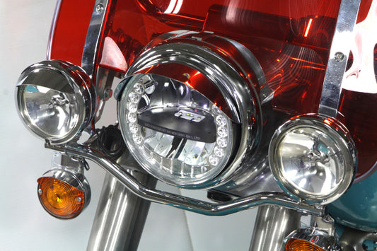 Vtwin 7" LED Headlight Integrated Turn Signals HARLEY TOURING FLST FLS FLSTC FLHX