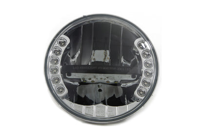 Vtwin 7" LED Headlight Integrated Turn Signals HARLEY TOURING FLST FLS FLSTC FLHX