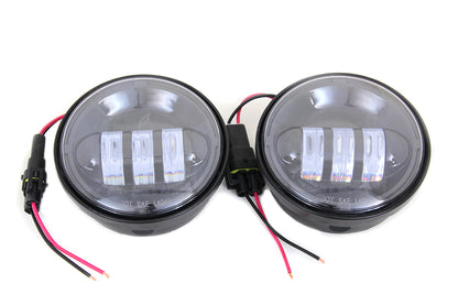 VTwin 4-1/2" LED Spot Light Kit for 1980-2017 Harley Davidson Touring Models
