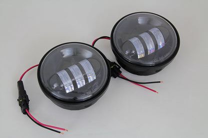 VTwin 4-1/2" LED Spot Light Kit for 1980-2017 Harley Davidson Touring Models