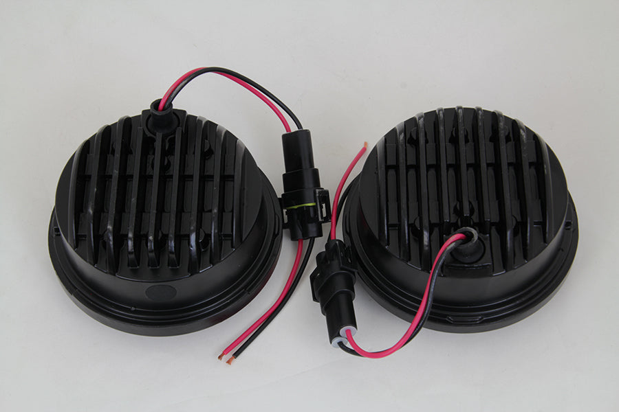 VTwin 4-1/2" LED Spot Light Kit for 1980-2017 Harley Davidson Touring Models