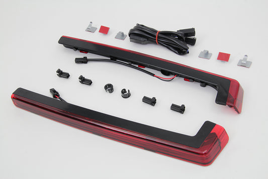VTwin Aurora Tour-Pak Red Accent Light Kit 2006-2013 Harley Touring FLHT FLHTCU