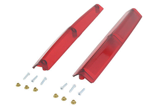 VTwin Red Tour Pak Side Marker Lens Set fits 1979-2005 Harley Electra Glide FLHT