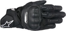 Alpinestars Mens Pair Black SP5 Leather Motorcycle Riding Street Racing Gloves