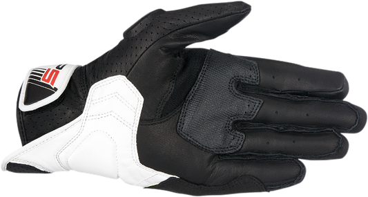 Alpinestars Mens Pair Black Red White SP5 Motorcycle Riding Street Racing Gloves
