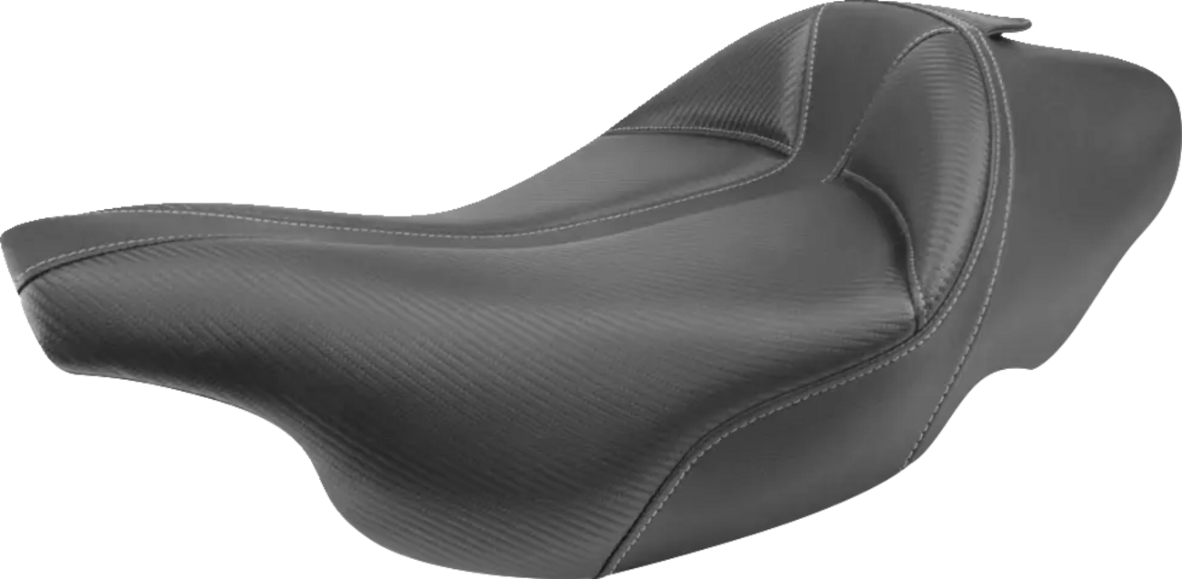 Saddlemen Dominator Gray Stitch Solo Seat fits 1997-07 Harley Road Electra Glide