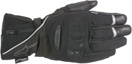 Alpinestars Mens Black Leather Primer Drystar Motorcycle Riding Street Gloves