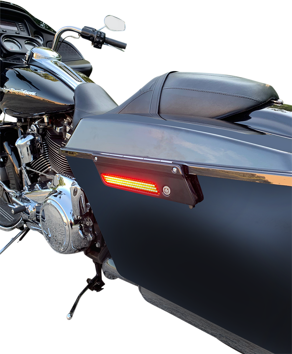 Custom Dynamics LED Saddlebag Latch Turn Signal Lights 2014-2023 Harley Touring
