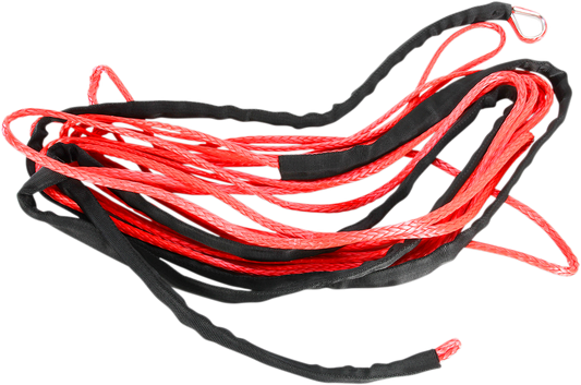 Moose Utility Red 1/4" x 50' Synthetic Universal ATV Winch Rope Cable