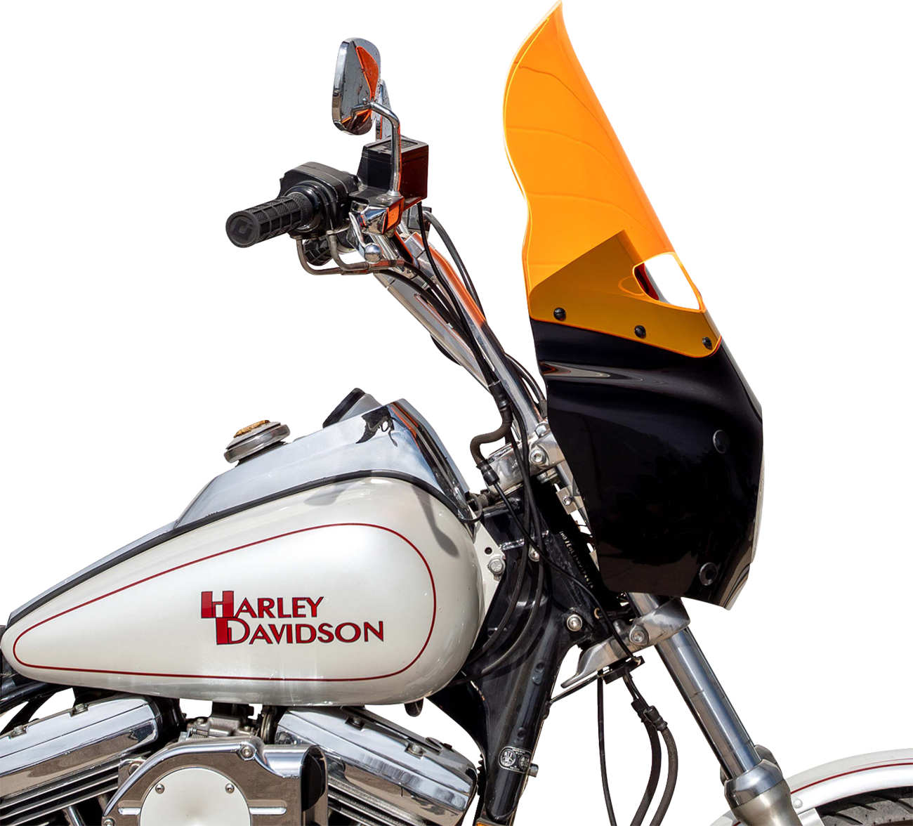 Klock Werks 15" Flare Orange Ice Road Warrior Fairing Motorcycle Windshield