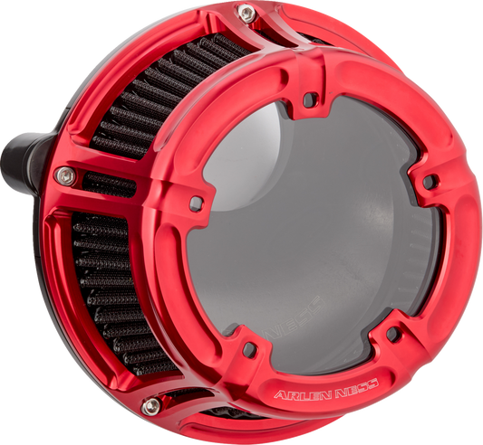 Arlen Ness Red Method Clear Series Air Cleaner Filter for 2023-2025 Harley M8